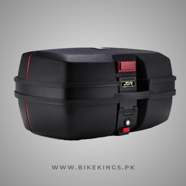 BACK BOX JDR LARGE MOTORCYCLE TOP STORAGE BOX 45L FIT ALL MOTORCYCLES AND BIKES