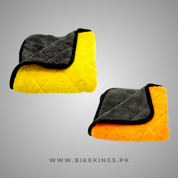 Microfiber Towel – Diamond Cross Design – Dusting Drying Cloth – 40CM x 40CM – 800GSM – Super Plushed